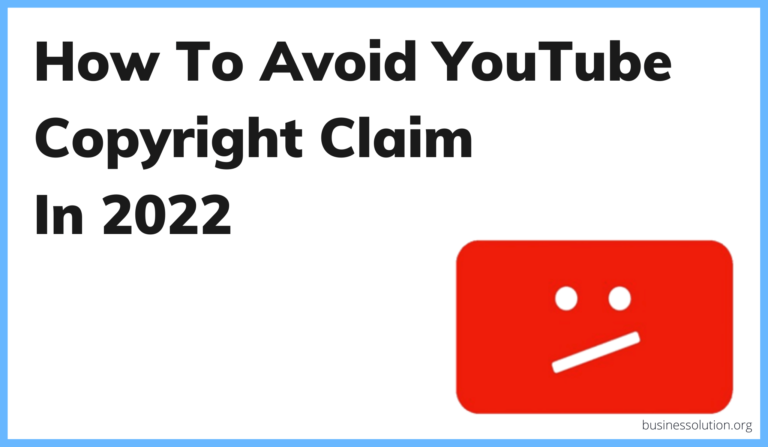 avoid Youtube copyright claim
